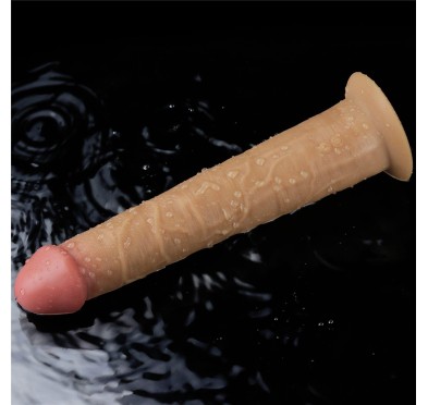 Realistyczne silikonowe żylaste sex dildo 26 cm